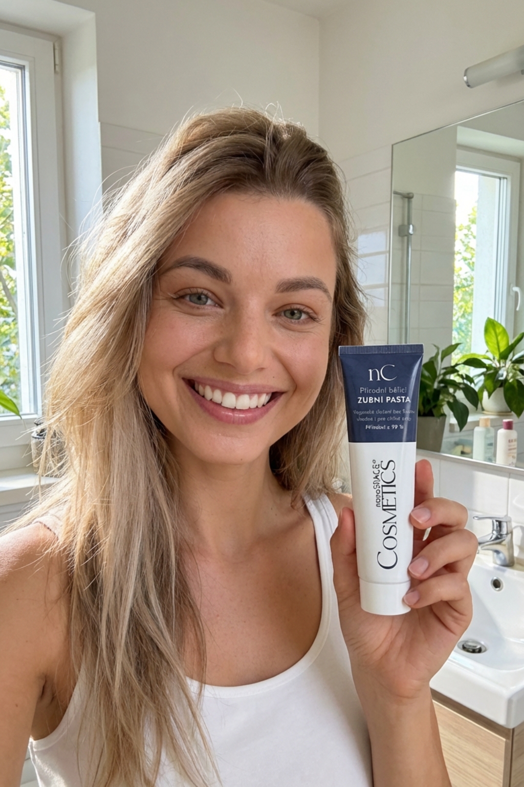 Přírodní bělicí zubní pasta nanoSPACE